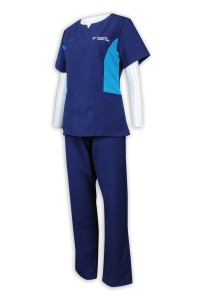 NU054 設計女裝診所制服套裝 女主管 護理人員制服 65%滌 35%棉 診所制服製造商  護理制服, 耐高溫洗